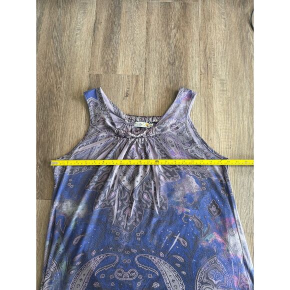 Y2K Vintage Paisley Ombre Tank – Flowy 2000s Aesthetic - Picture 6 of 8